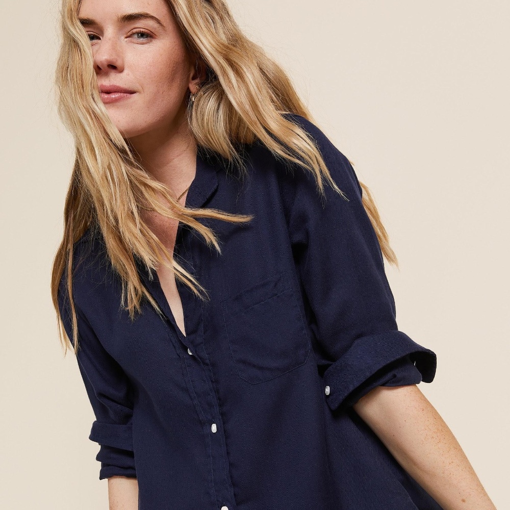 Grayson Hero Button Up Shirt - Liquid Flannel (Navy)